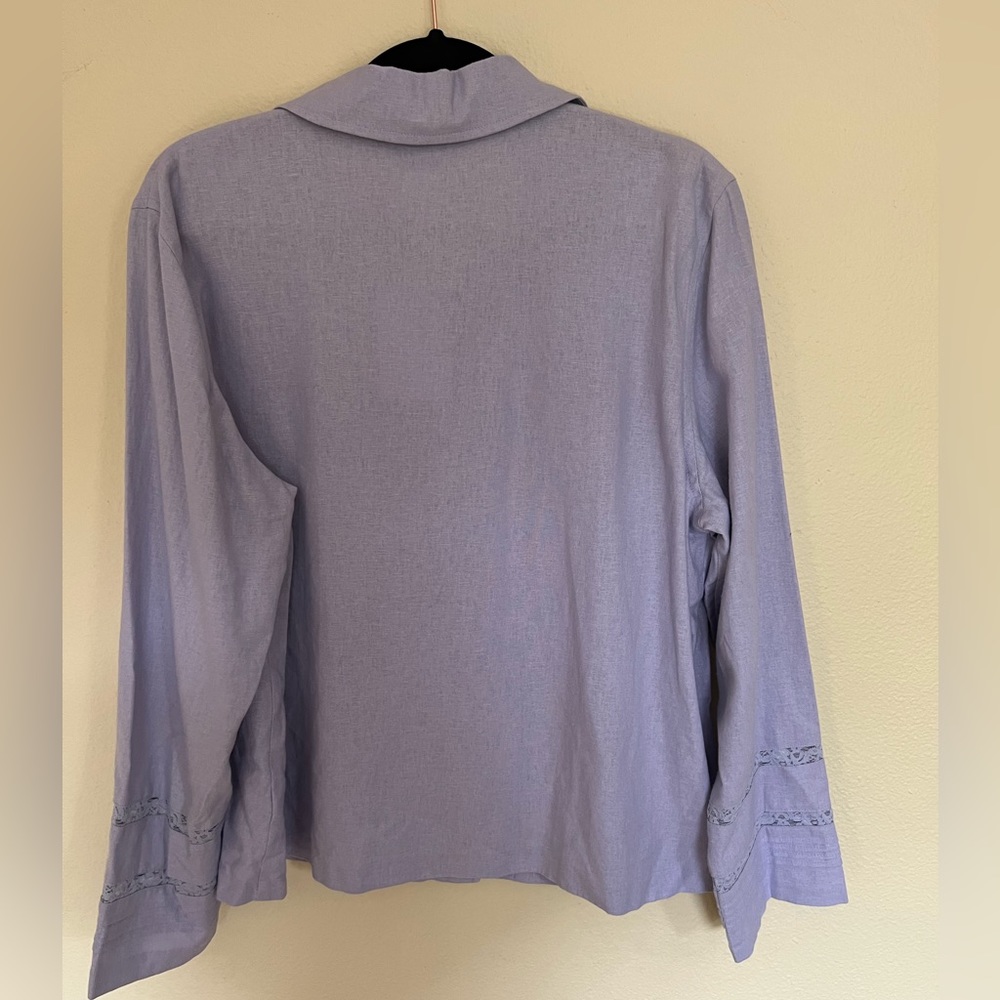 Norton Studio Linen Blouse size L - Picture 2 of 5